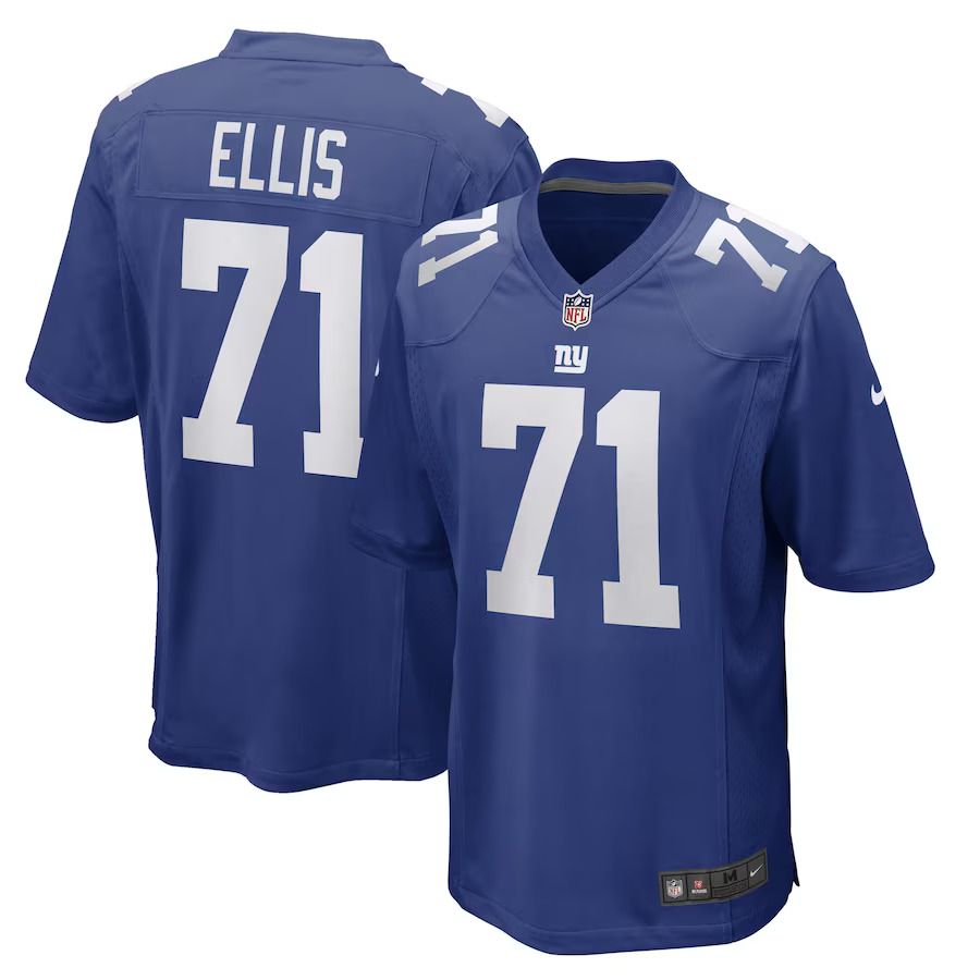 Men New York Giants #71 Justin Ellis Nike Royal Game Player NFL Jersey